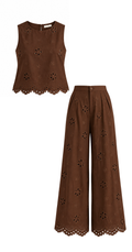 Set chocolate bordado
